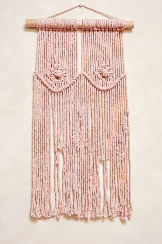 Boobs - Tapiz Macramé Rosa Pastel