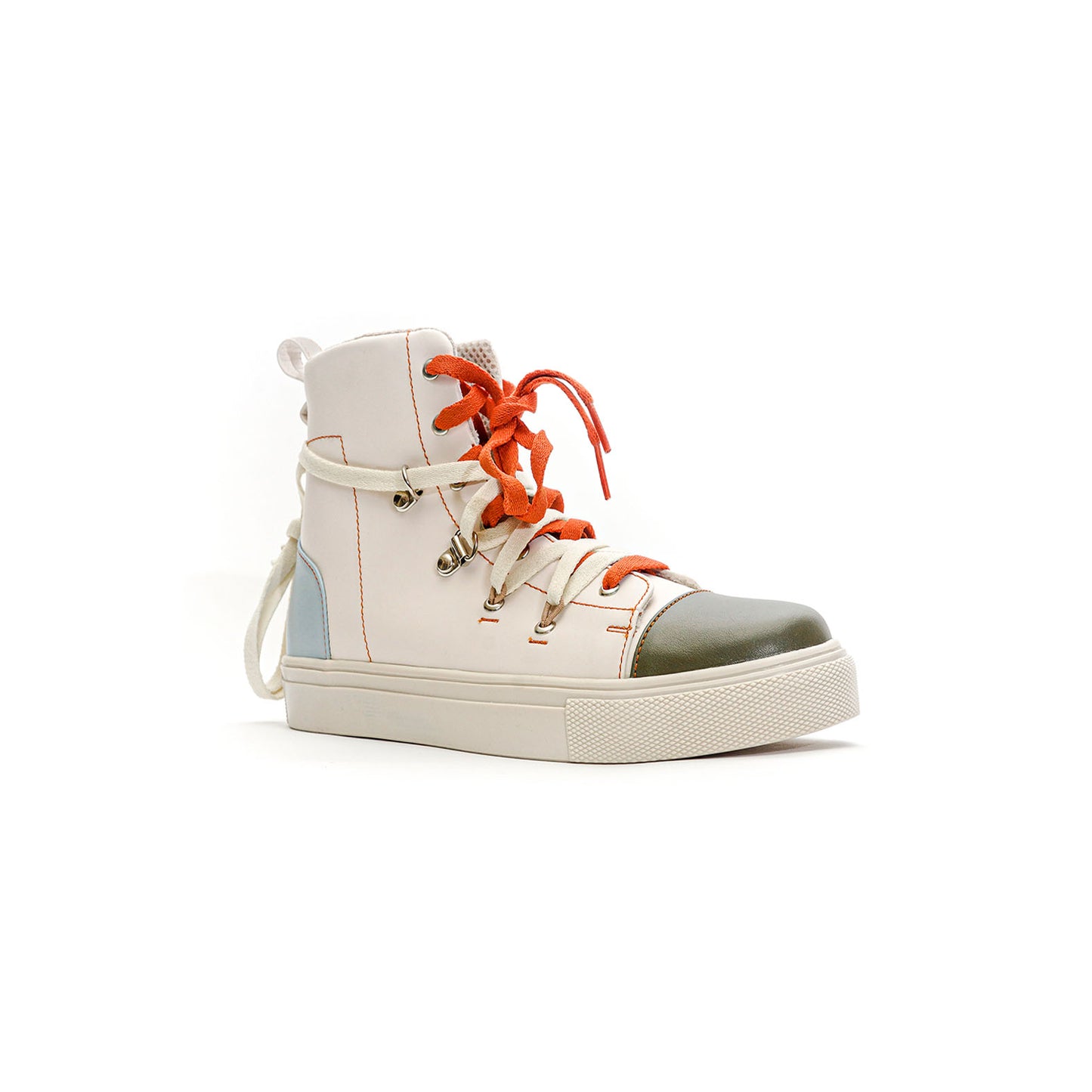 Sneakers Doble Cinta Naranja