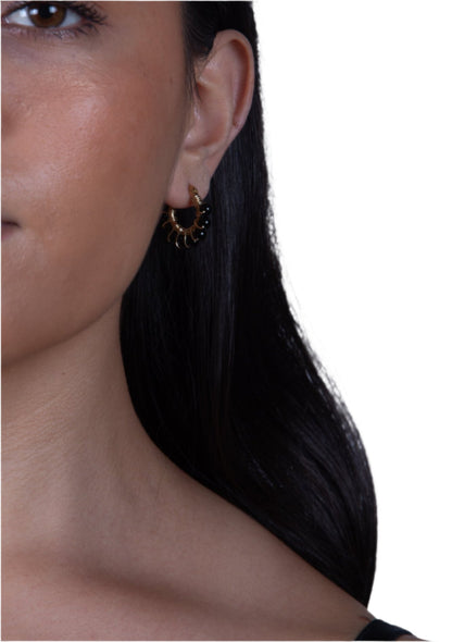 Paloma Earrings. gold laminated