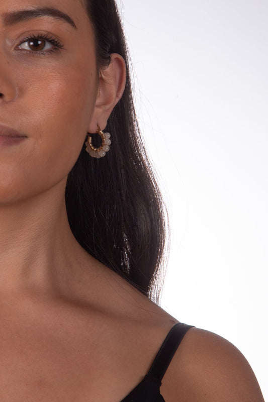 Paloma Earrings. gold laminated