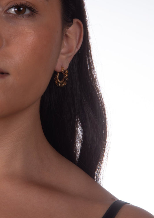 Paloma Earrings. gold laminated