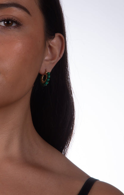 Paloma Earrings. gold laminated