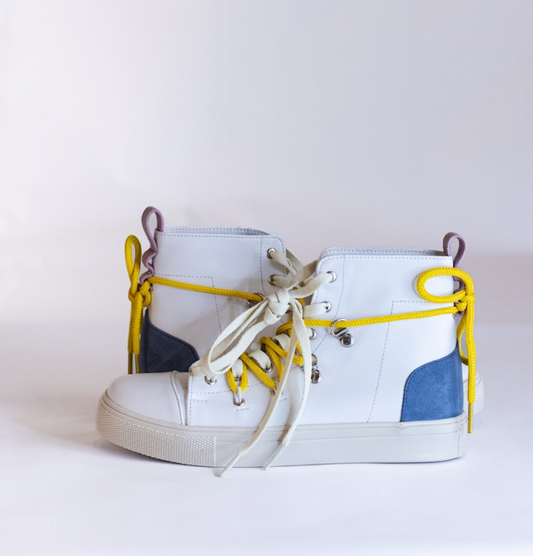 Sneakers Doble Cinta Amarilla