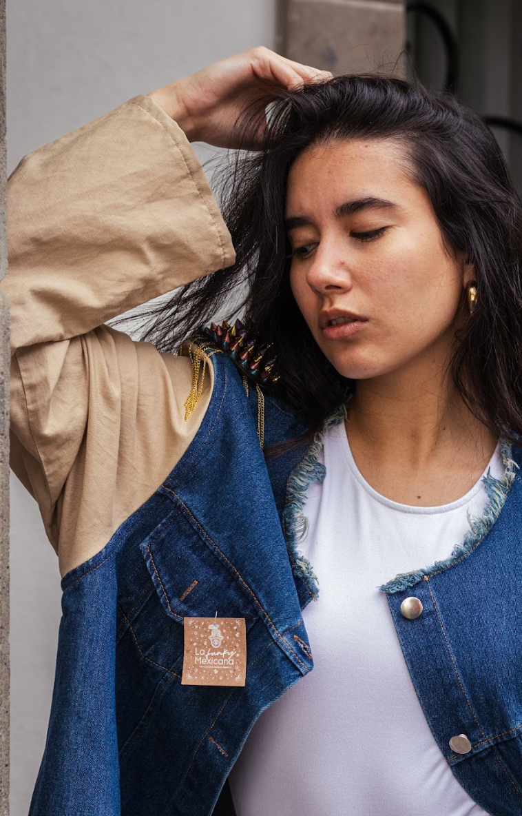 The Denim Jacket with spikes