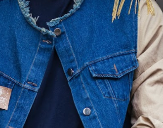 The Denim Jacket with spikes