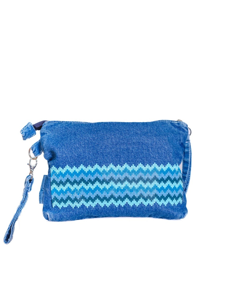 Oaxaca Clutch Azul y Naranja