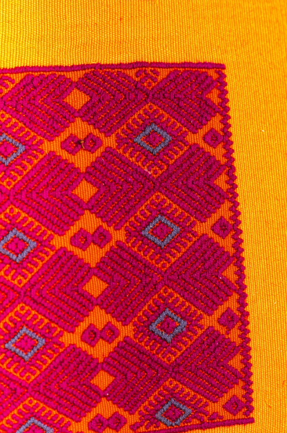 Orange Rectangular Zafu