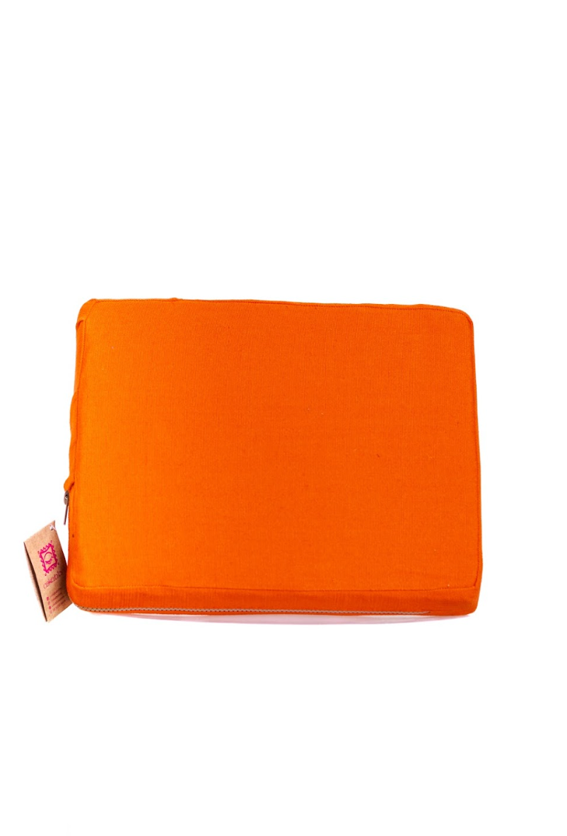 Orange Rectangular Zafu