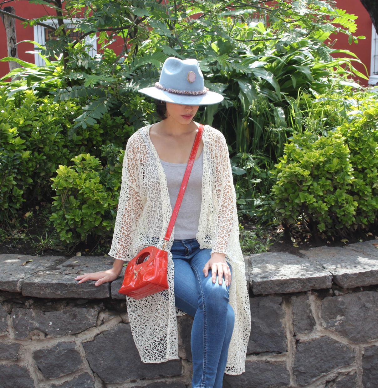 Orange Patent Leather Bag