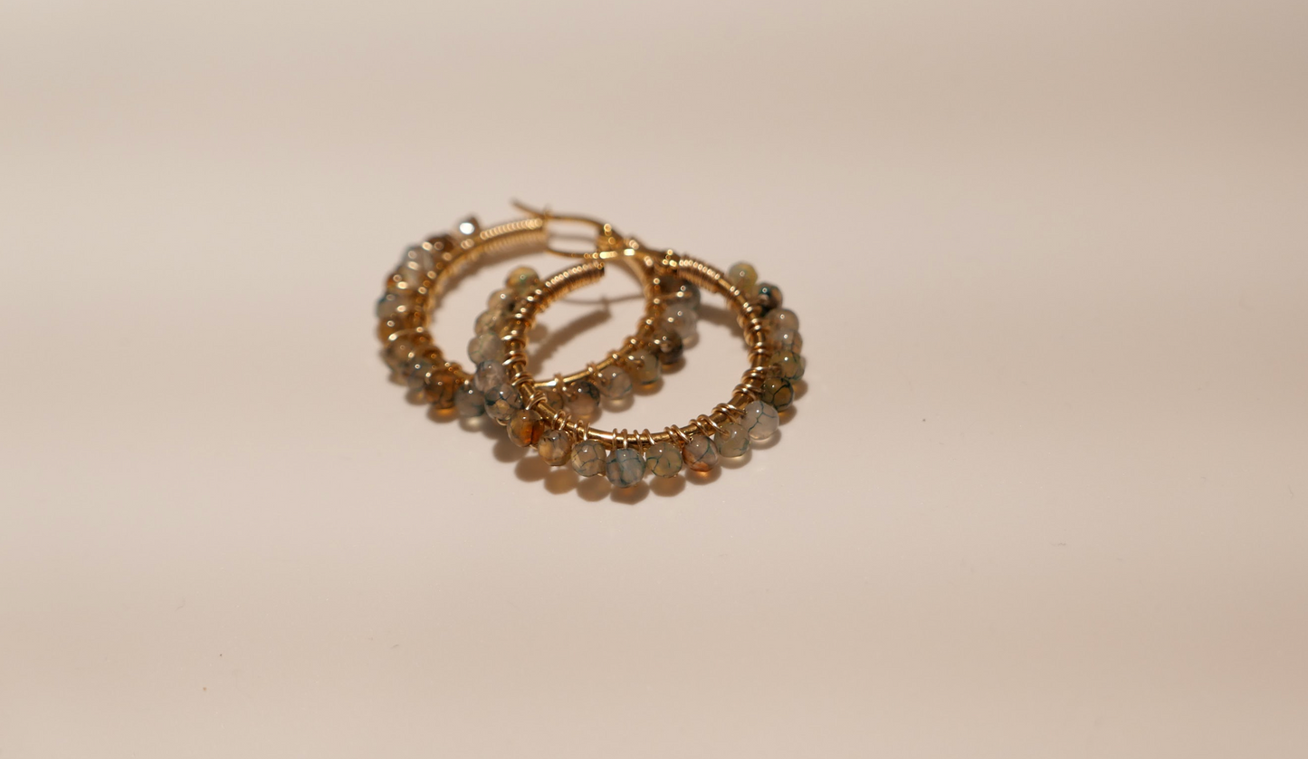 Gloria Earrings - Gold Laminated