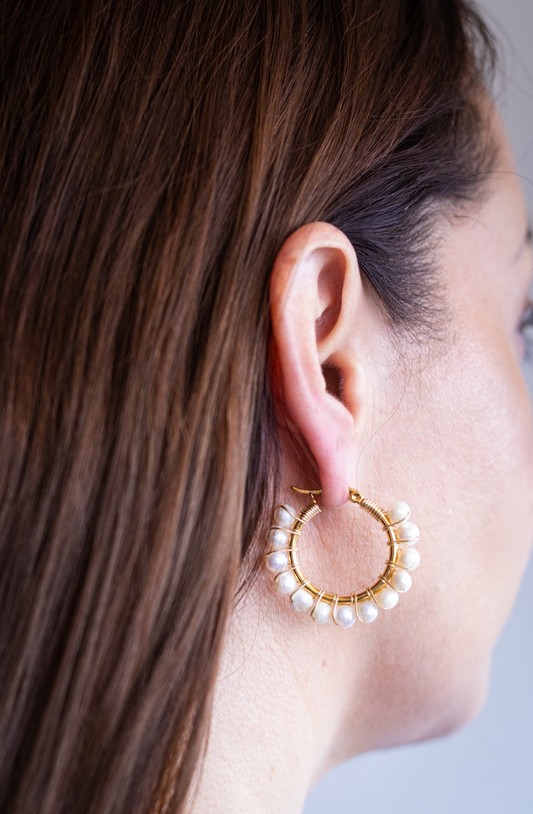 Pearl Earrings - Gold Laminated